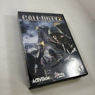 Two In One Cod Disc Call of Duty 2 PC CD Rom Game 6 Disc Set 2005 Manual Included ...