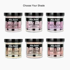 Mia Secret Cover Acrylic Powder Almond Baby Cool Pink Natural Golden Peach 4 oz