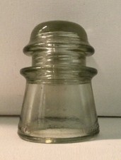 Armstrong’s No 2 Made in USA 68 49 Clear Glass Insulator No Chips Or Cracks