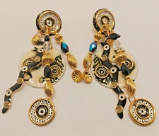 Lunch at The Ritz Kangaroo Snake Echidna Australia Post Earrings