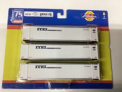 Athearn #17301 N scale ''ITEL  45' container 3 pack