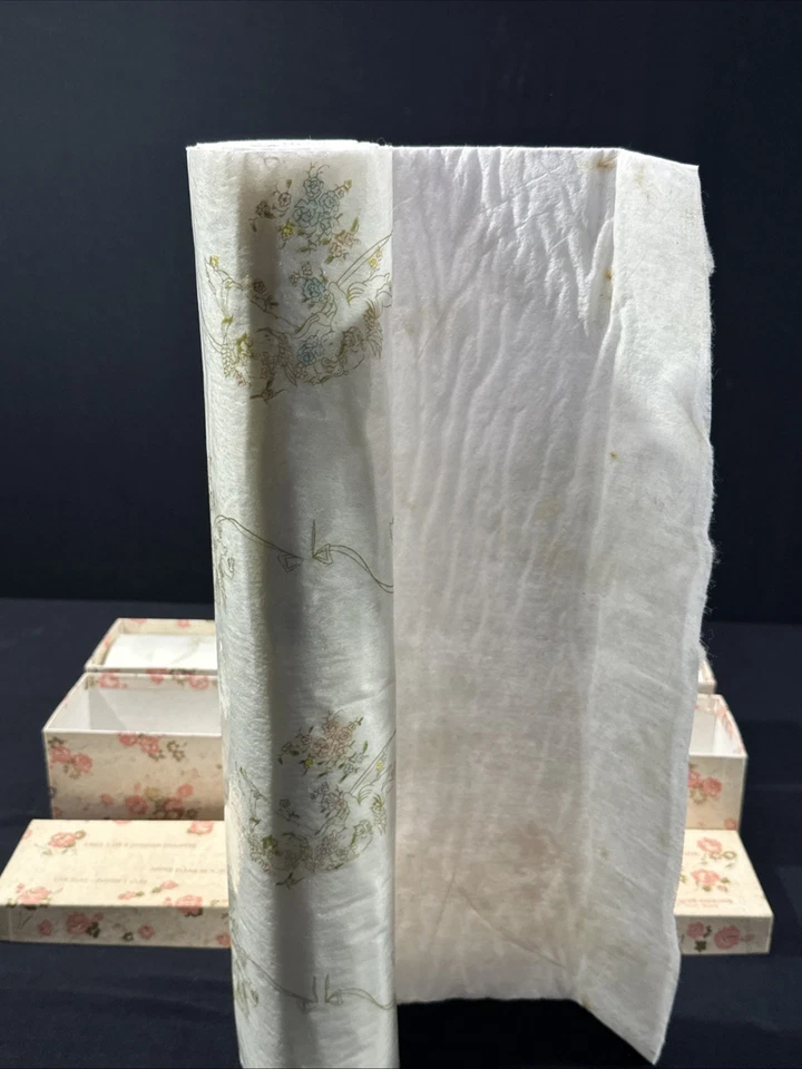 Forro de cajón vintage Karen Carson POLYFAB perfumado patrón mariposa 690 2 cajas Foto 3 de 4