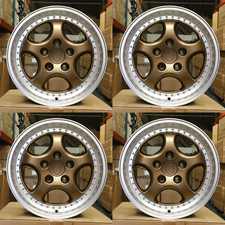 18 Bronze Speedline Style Wheels 18x8 50 18x9.5 50 5x130 Cb 71.6 Fit Porsche