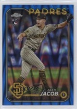 2024 Topps Chrome Update Blue RayWave Refractor /150 Alek Jacob #USC129 02v3
