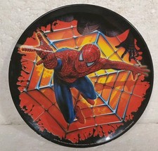 Rare Zak Designs Spider Man 3 Spinning Web 8" Melamine Plastic Kids Plate 2006
