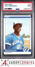 1984 FLEER #152 TONY FERNANDEZ RC BLUE JAYS PSA 9