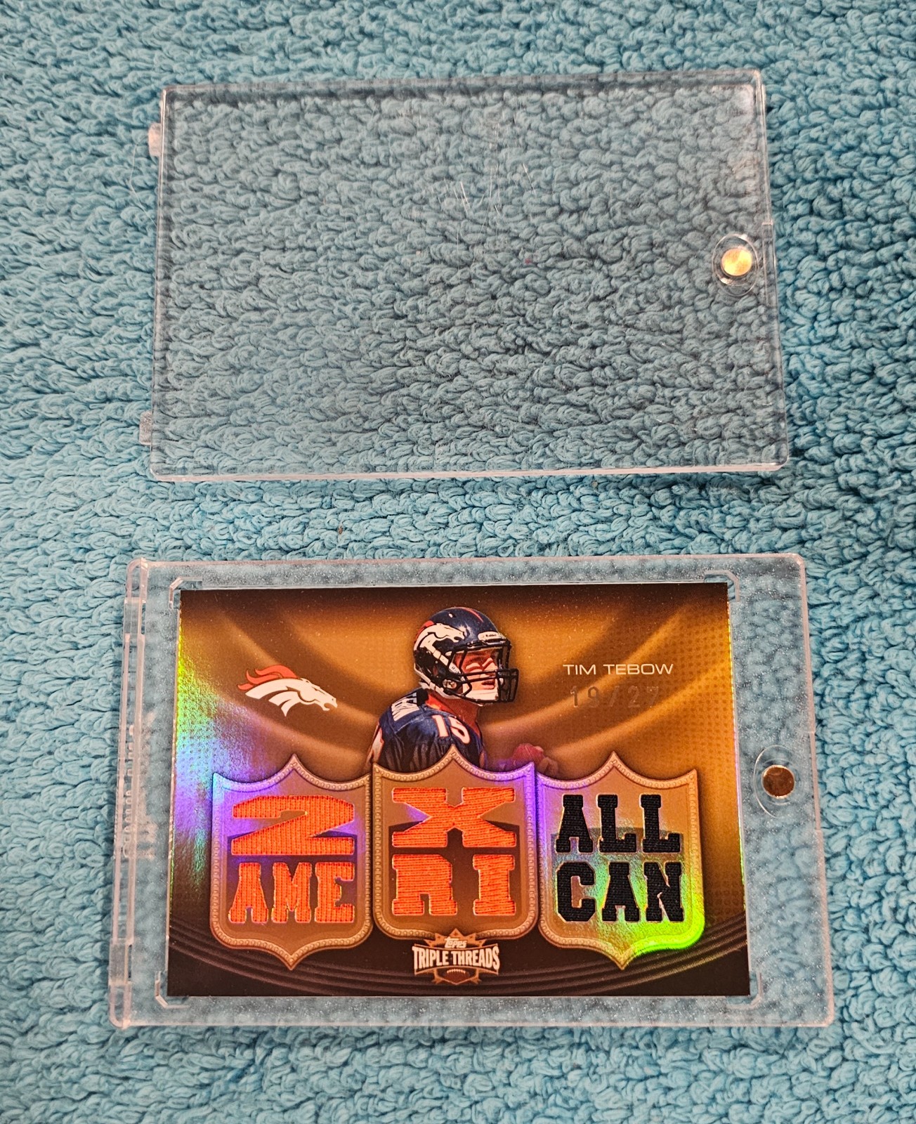 Tim Tebow Topps Triple Threads Relics #10 Base