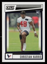 2022 Score #352 Christian Harris RC Rookie Card Houston Texans Alabama Crimson. rookie card picture