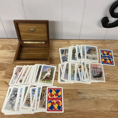 Vintage Dal Negro Cards The Game If The Merchant At The Fair W/ Box Italy