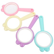 4 Pcs Hand Lens Magnifying Glass for Children Kids Outdoor Magnifier Colorful
