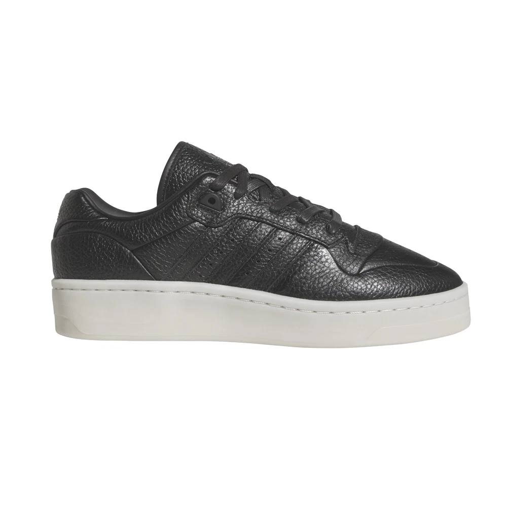 adidas Rivalry Lux Low Lace Up Mens Black Sneakers Casual Shoes ID3950