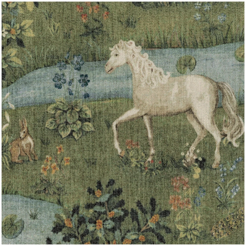 x Morris & Co моющийся небольшой ковер — сова и ива зеленый 2x3, грязеотталкивающий, без... - Изображение 3 из 4