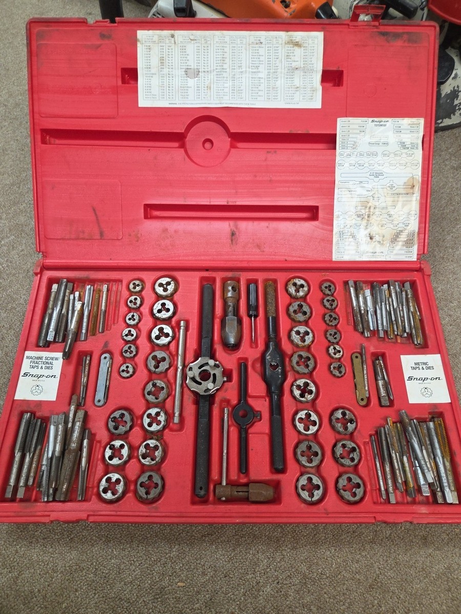 Snap on 76 PC Tap & Die Set TDTDM500 Snap-on for sale online | eBay