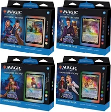 MTG Doctor Who Commander Decks Factory Sealed Case - Set of 4