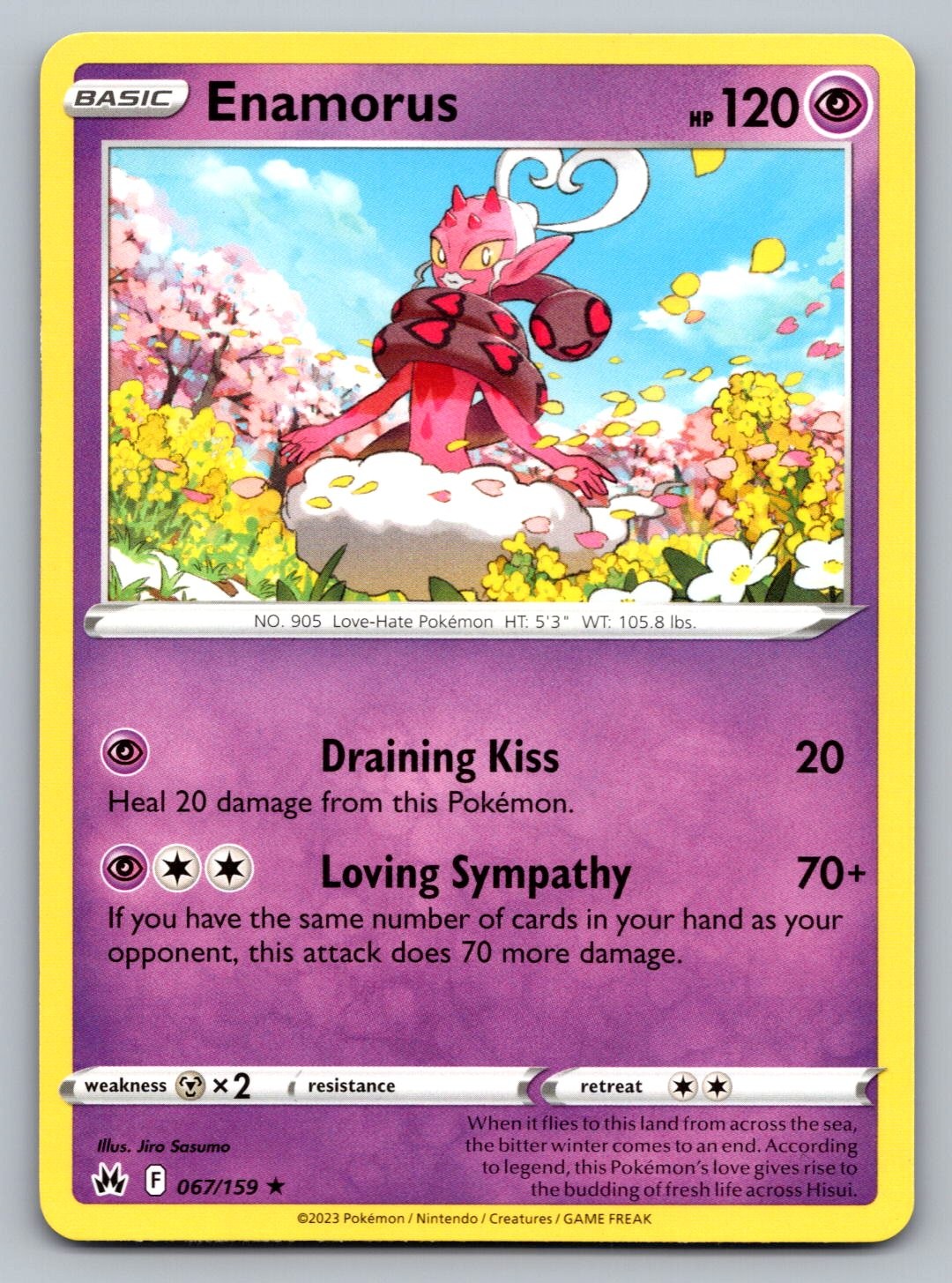 Pokemon TCG Crown Zenith Enamorus 067/159