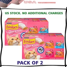 Friskies Surfin' & Turfin' Prime Filets Wet Cat Food Variety Pack 5.5 oz 40ct