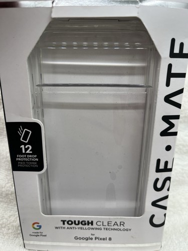 Case-Mate Tough Clear Phone Case for Google Pixel 8 6.2" (Clear) New In Box