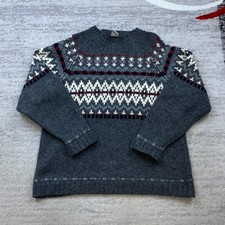 VTG Columbia Shetland Wool Sweater Large Gray...
