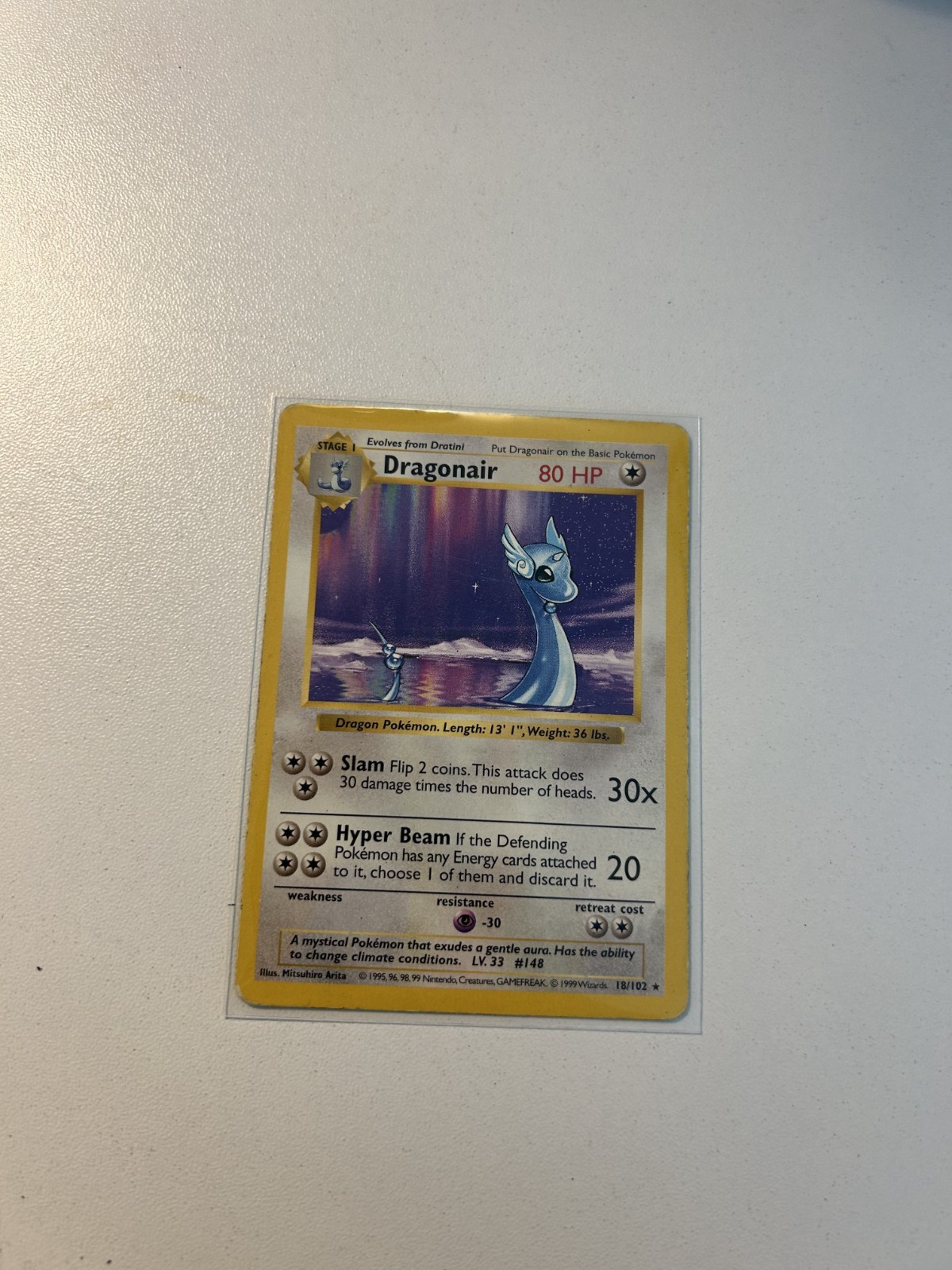 Dragonair 018/102 Base Set (Shadowless) Regular