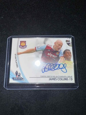 2013 Topps Premier Gold - James Collins Autogramm - West Ham United