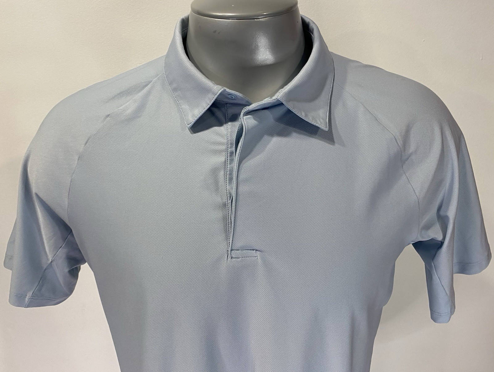 Lululemon Evolution M Medium Light Blue Polo Shir… - image 4