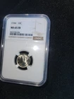 19441944 10C Mercury Dime, MS, 65, FB, silver, extremely nice,  10C Mercury Dime