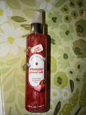 Bath and Body Works Strawberry Pound Cake Diamond Shimmer Mist 4.9 fl oz used