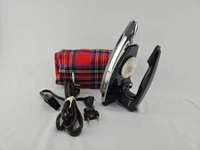 Vintage Franzus Dual Voltage Folding Travel Iron Original Case AL100 WORKS