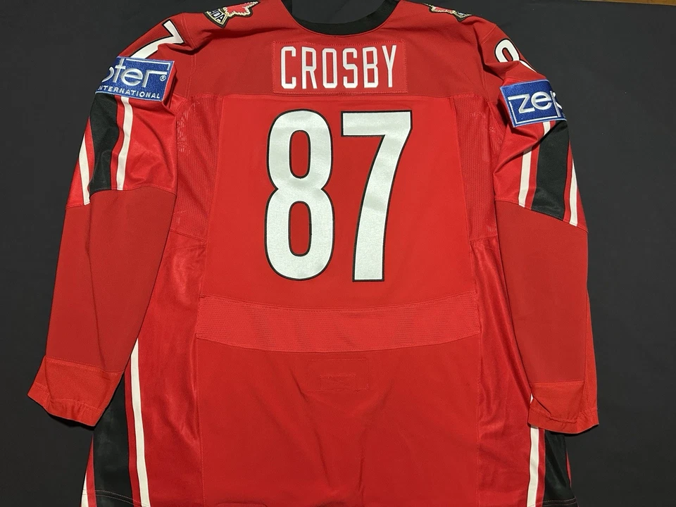 Camiseta Crosby Canadá Edición Equipo Campeón Mundial IIHF 2006 Parche Zepter 64 54 56 Nike Foto 2 de 4