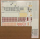 40k Armageddon Transfer Sheet / Decals    Space Marines 11th ed.    Free Ship