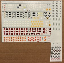 40k Armageddon Transfer Sheet / Decals  Space Marines 11th ed.  Free Ship