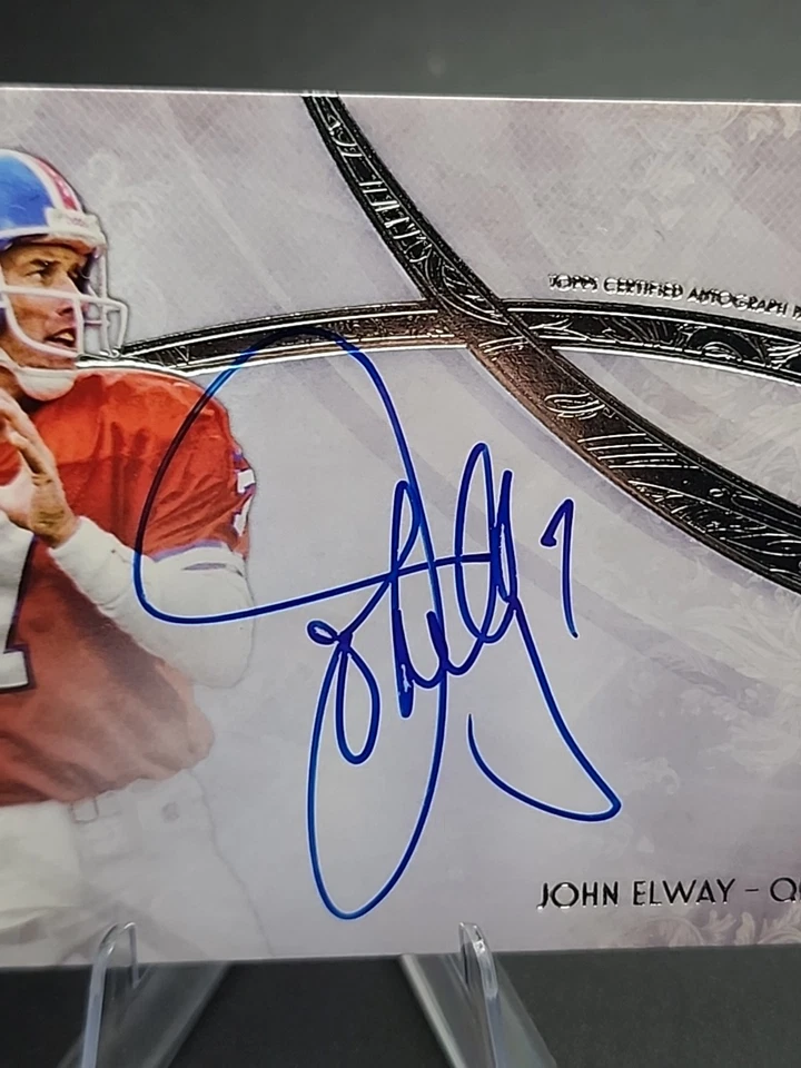 John Elway /38 2013 Topps Five Star On Card Auto Triple Patch Booklet HOF SSP - Image 3 of 4