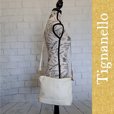 Med-Lg Tignanello beige leather
