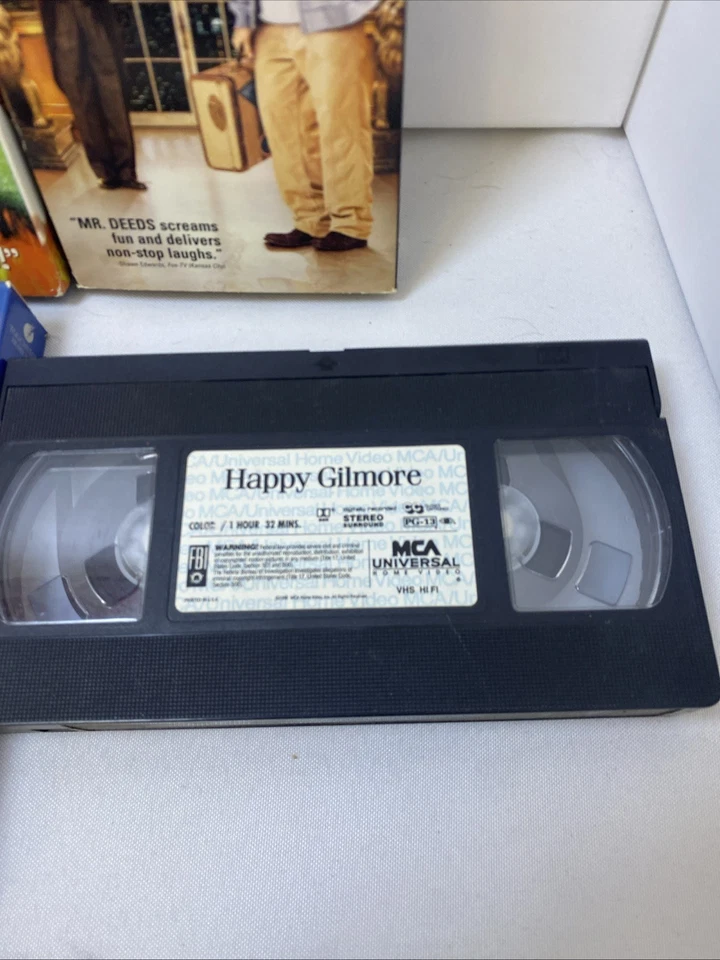 Adam Sandler VHS lot - The Waterboy, Happy Gilmore, Mr. Deeds. Little Nicky - Image 2 of 4