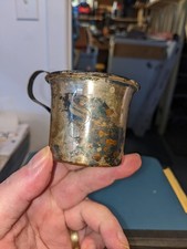 Solid Silver Baby Cup That's Over 100 Years Old With Engraved S