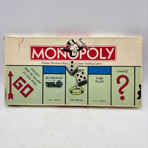 VINTAGE Monopoly 1985 COMPLETE Classic Board Game Parker Brothers 80's