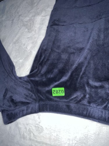 Samt Overall für Damen Blau Langarm Schulterfrei Regular Fit Small - Bild 2 von 2