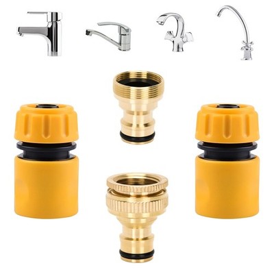 TOPWAYS Kitchen Tap Hose Connector, Indoor Outdoor Outside 8mm, 4pcs 1set 