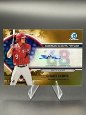 2023 Bowman Brady House Bowman Scouts Top 100 Auto Gold Refractors #/50 #BTP-68