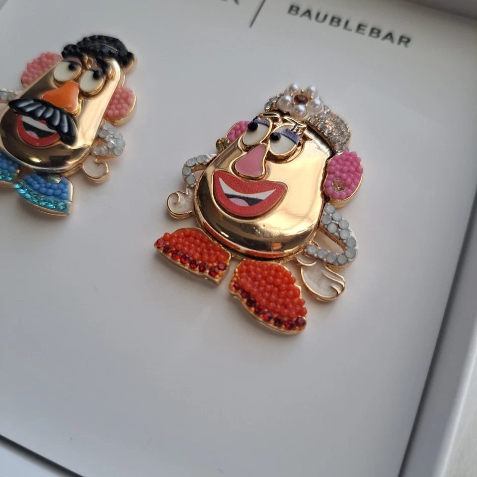Disney Pixar X Baublebar Toy Story Mr & Mrs Cabeza de Patata Pendientes Tono Dorado Tachuelas Foto 3 de 4