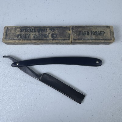 Vintage Straight Razor Hand Forged Special Quality Fully Warranted With Case