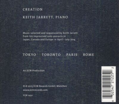 KEITH JARRETT CREATION NEW CD 602547212252| eBay