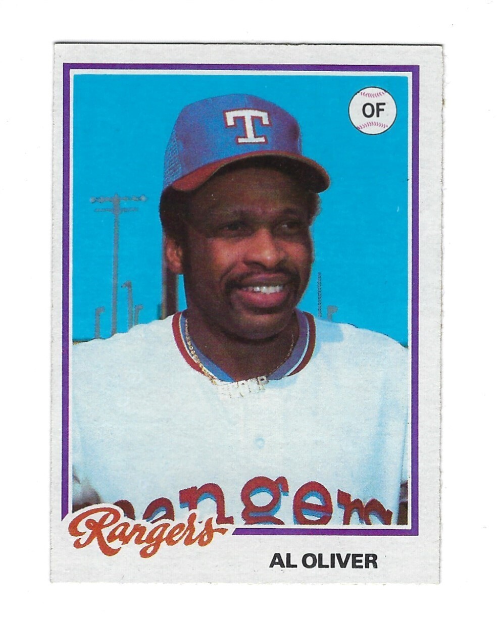 1978 Topps Burger King Texas Rangers #17 Al Oliver Texas Rangers