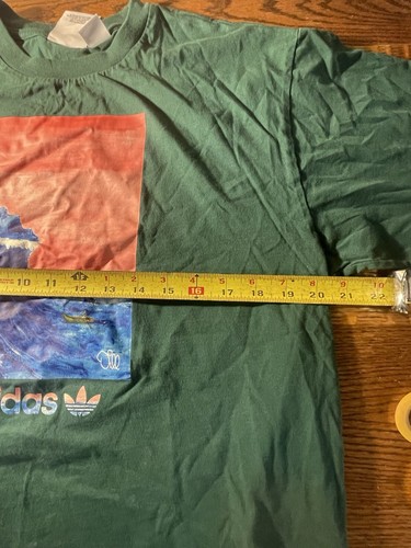 Adidas Jason Dill Green Graphic Wave Tshirt Size L Skateboarding 2021 - Picture 10 of 12