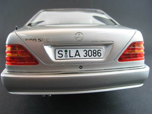Mercedes 600 SEC 1992 CULT Silber Metallic Neu OVP Maßstab 1:18 - Picture 6 of 12