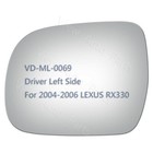 For 2004 2005 2006 Lexus RX330 Mirror Glass+Adhesive Driver Left Side LH 4109