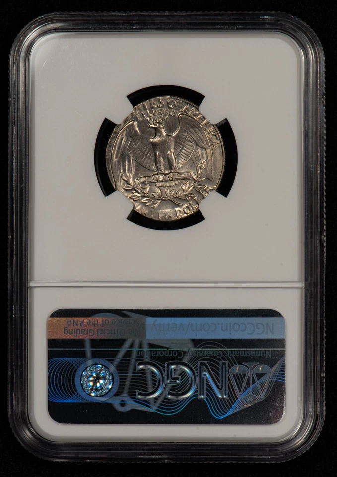 1974 25c Washington Quarter - Mint Error Stk on 5c Planchet - NGC MS 63 - X5915 - Image 2 of 4