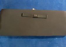 Silk Faille Type Fabric Clutch Bag 60's Classic Black