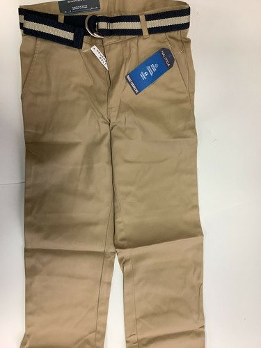 Sz 10 Nautica Boys Khaki Flat Front 