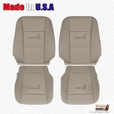 2015 to 2019 Ford F150 Front Driver & Passenger Bottoms-Tops Cloth Cover Tan